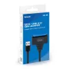 SAVIO SATA - USB 3.1 Gen 1 -liitäntäkaapeli AK-68, SATA-pistorasia - USB-A-pistoke, 5 Gbit/s, 0,25 m, musta