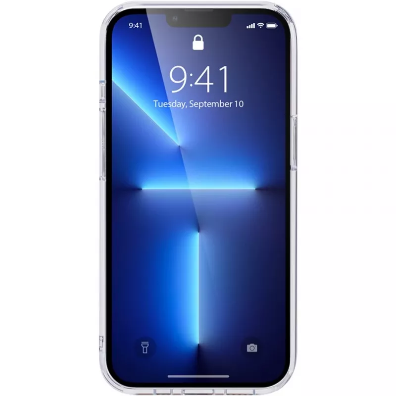 NEVOX StyleShell SHOCKFlex, puhelinkotelo läpinäkyvä, iPhone 16 Pro Max, MagSafe-yhteensopiva