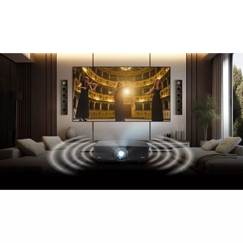 Optoma UHZ68LV kaksoislaserprojektori, DLP, 4K UHD 3840x2160, 5000 ANSI-lumenia