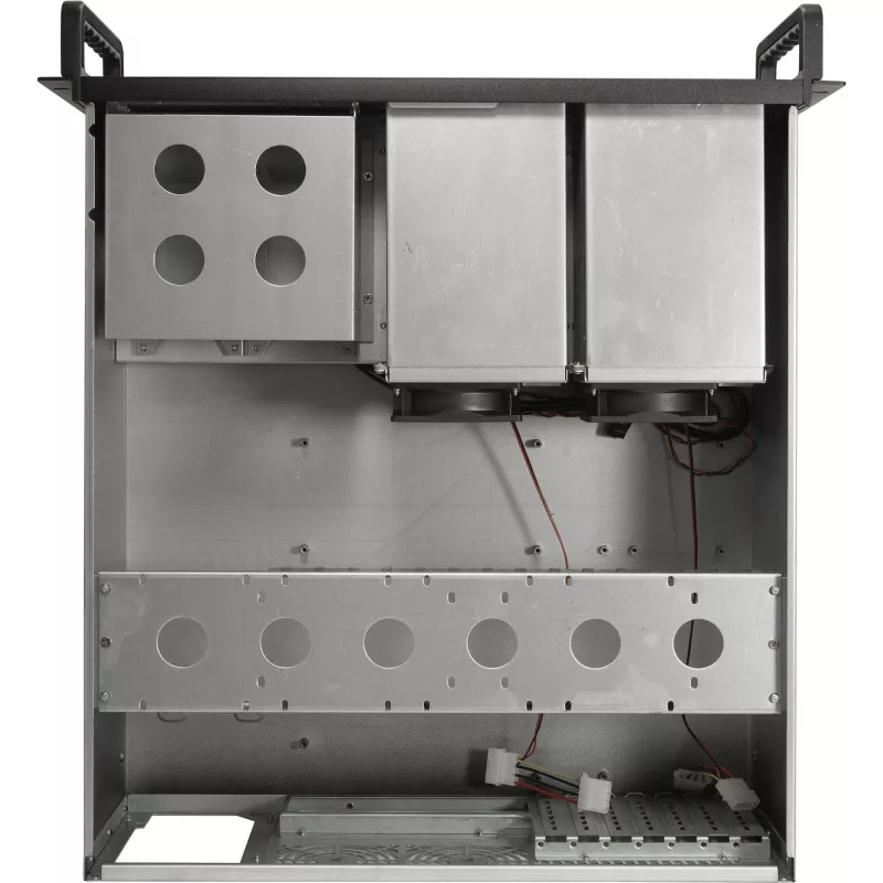 INTER-TECH IPC 4U-4508 -runkokotelo musta — 4U-palvelin-/PC-kotelo, rack-asennus