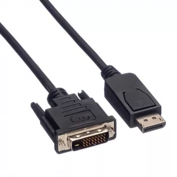 DisplayPort-kaapeli VALUE DP-DVI (24+1) LSOH uros/uros 1 m