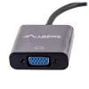 VGA (D-Sub) - Mini DisplayPort -adapterikaapeli LANBERG AD-0006-BK, 0,2 m, DisplayPort 1.2, 1920×1200@60Hz, MiniDP-pistorasia, musta