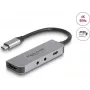 DeLOCK 61064 USB-keskitin Type-C 3.2 Gen 1 HDMI 3840x2160 60Hz