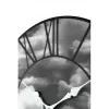 NeXtime kello 3037 Clouds, Ø39 cm, seinäkello, musta