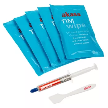 Akasa TIM Wipe Kit puhdistusliinat + lämpötahna