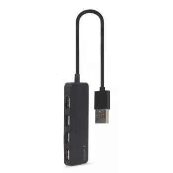 USB 2.0 -keskitin Gembird UHB-U2P4-06 — 4 porttia, kompakti USB-laajennus