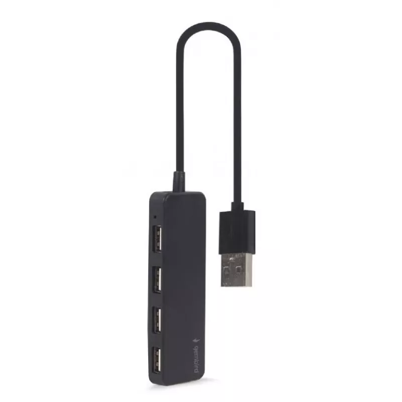 USB 2.0 -keskitin Gembird UHB-U2P4-06 — 4 porttia, kompakti USB-laajennus