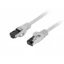 Patchcord cat.8.1 S/FTP CU 5m fluke passed harmaa