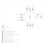 DICOTA D32057 USB Type-C -keskitin 10000 Mbit/s hopea