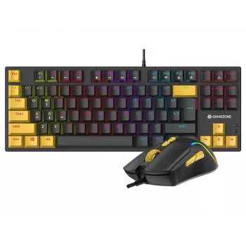 Tracer HORNET 87 -näppäimistö ja hiiri sisältäen peli USB QWERTY englanti musta, keltainen