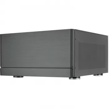 SilverStone Crown 04 PC-kotelo SST-CW04TB — HTPC-koko, SSI-EEB-tuki, tummanharmaa