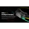 Nitecore HC70 UHE otsalamppu, 1600 lm, 6 LEDiä, IP68, USB-ladattava, alumiini, 172 g, musta