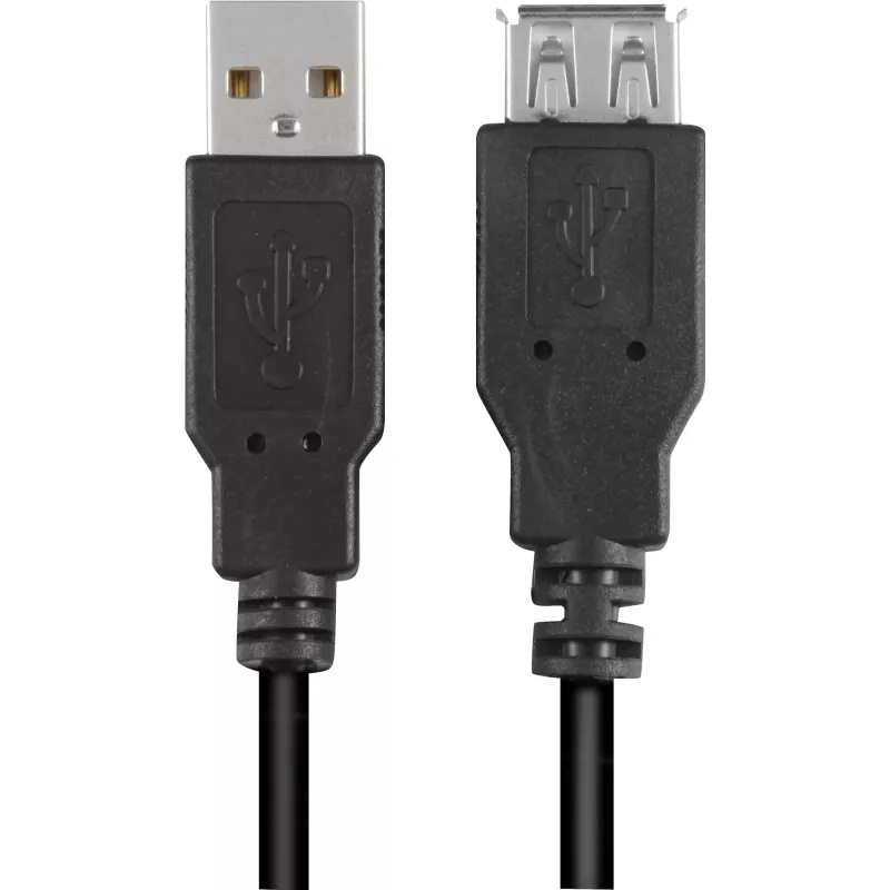 USB-kaapeli Sharkoon USB 2.0 0,5 m musta