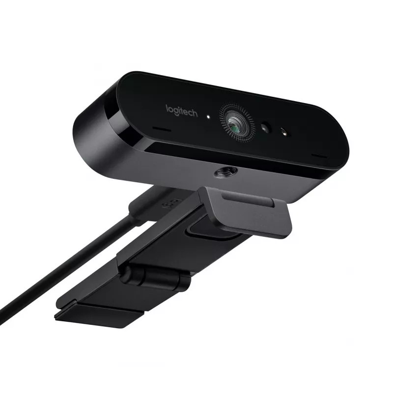 Logitech BRIO 4K Ultra HD Pro web-kamera 960-001106, 4096x2160, HDR, RightLight 3, 5-kertainen digitaalinen zoom, automaattitarkennus, USB 3.0 (USB-C), musta