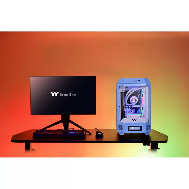 PC-kotelo Thermaltake The Tower 250 Hydrangea Blue Mini Tower