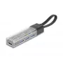 DELOCK USB 3.2 Gen 1 (3.1 Gen 1) 4-porttinen keskitin Type-A + Type-C -isännällä (5000 Mbit/s) musta/läpinäkyvä