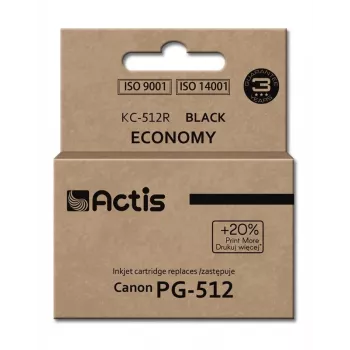 Actis KC-512R muste (korvaa Canon PG-512; Standard; 15 ml; musta)