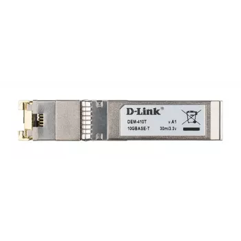 D-Link SFP+ 10GBASE-T kuparilähetin-vastaanotin, kupari, 10000 Mbit/s, SFP+, T, 30 m, 10 Gigabit Ethernet