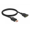 DisplayPort-jatkokaapeli paneeliasennus DeLOCK 87095 8K 60 Hz 1 m