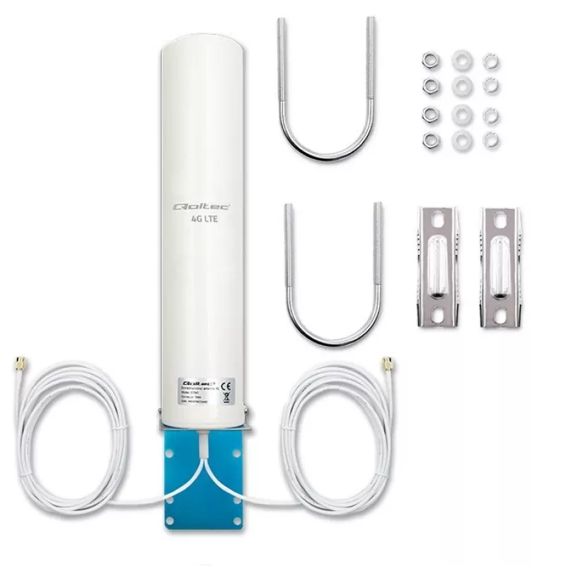 Ympärisäteilevä 4G-LTE-kaksoisantenni QOLTEC 57045 12 dBi