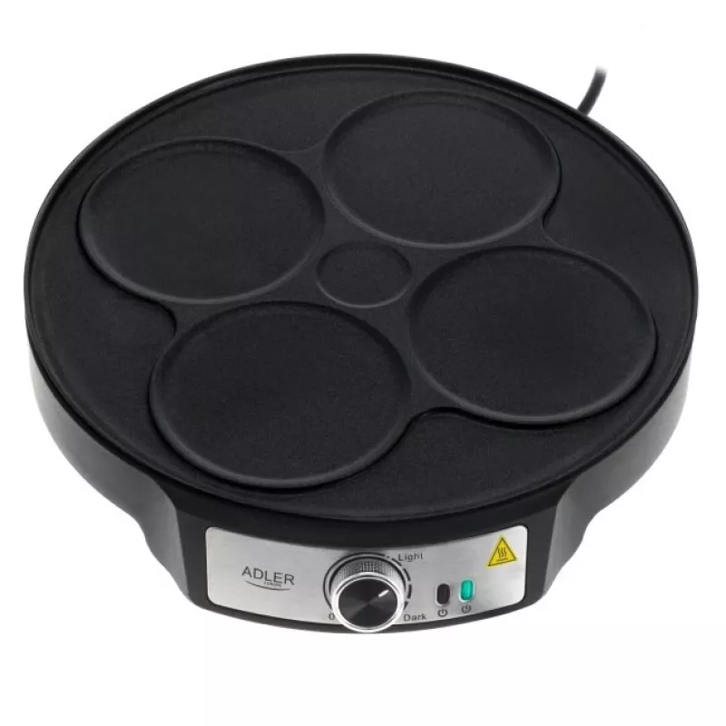 Adler AD 3093 2-in-1 kaksipuolinen sähköinen letunpaistin, 1600 W, musta