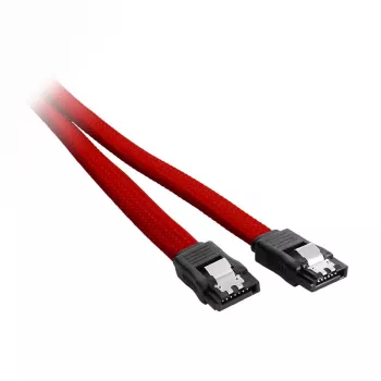 CableMod ModMesh - SATA-kaapeli - Serial ATA 150/300/600 - SATA (uros) - SATA (uros) - 60 cm - punainen (CM-CAB-SATA-N60KR-R)