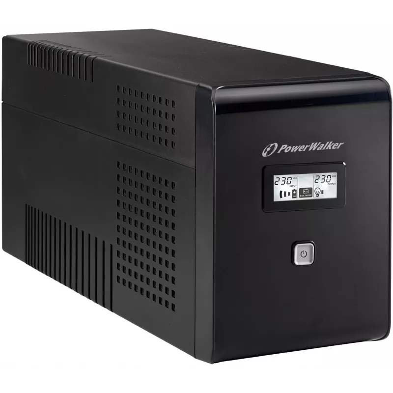PowerWalker VI 2000 LCD 2 kVA 1200 W 2 AC-lähtöä