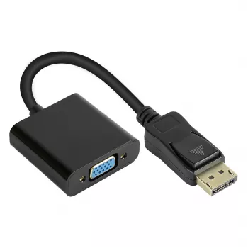 Sovitin DisplayPort-pistoke–VGA-liitin, 1920*1200 @60Hz, kullatut koskettimet, n. 20 cm, Good Conn (DP-AD11)