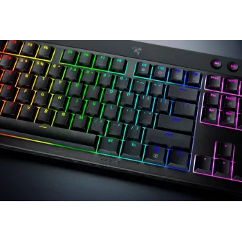 Razer BlackWidow V4 Low-Profile HyperSpeed näppäimistö peli USB RF Wireless Bluetooth QWERTY US International musta