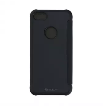 Puhelimen lompakkokotelo Tellur iPhone 8:lle — tekonahka, musta, peilillä