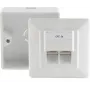 Verkkorasia RJ-45 valkoinen ShiverPeaks BS74251-SET
