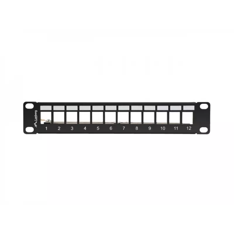 Kytkentäpaneeli LANBERG PPKS-9212-B 12-porttinen 1U 10 tuuman FTP