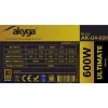 Akyga Ultimate AK-U4-600 ATX-virtalähde 600 W, 80 PLUS Bronze, aktiivinen PFC, 120 mm tuuletin