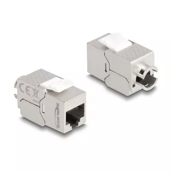 DeLOCK Keystone-moduuli RJ45-liitäntä LSA Cat.6A ohut työkaluton