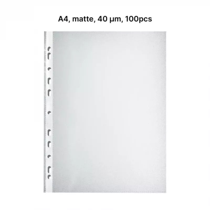 AD Class rei'itetty tasku Orange Peel A4 40 mikronia, 100 kpl:n pussi