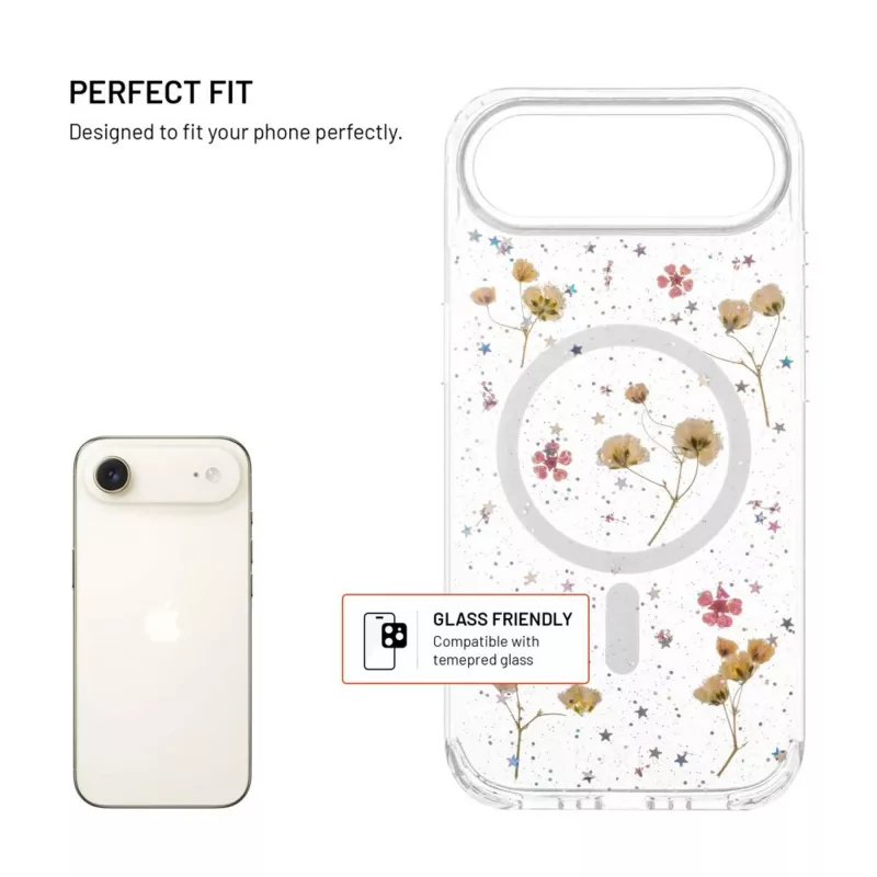 Takakansi FIXED Apple iPhone Air - TPU, MagBloom-yhteensopiva, Blush Plum