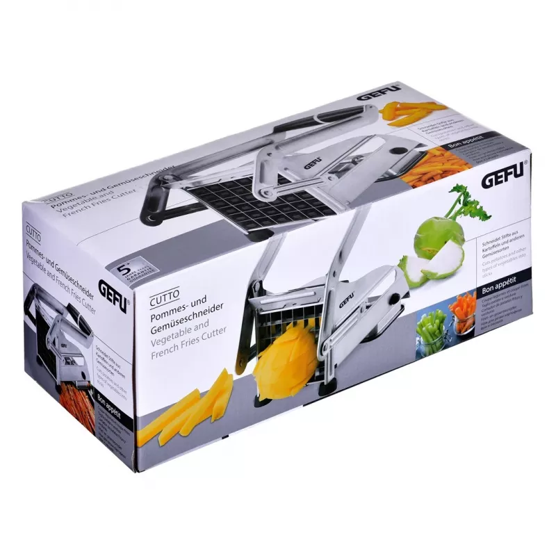 GEFU G-13750 manuaalinen sipsiviipaloija, ruostumaton teräs