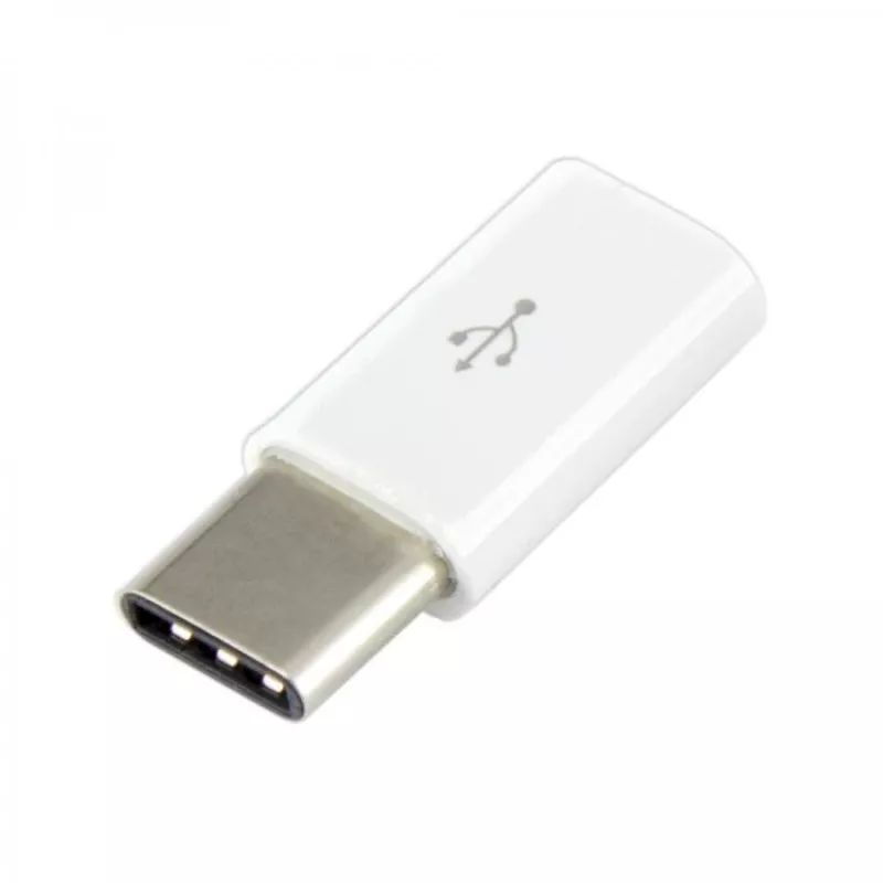 Sbox AD.USB-C W Micro USB 2.0 F. -> Type-C M. valkoinen