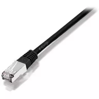Equip Cat.5e SF/UTP crossover -verkkokaapeli, 1 m, 1 m, Cat5e, SF/UTP (S-FTP), RJ-45, RJ-45, musta