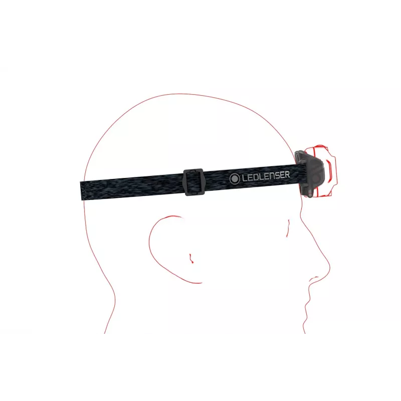 Otsalamppu Ledlenser HF4R Core musta LED IP68 20 lm
