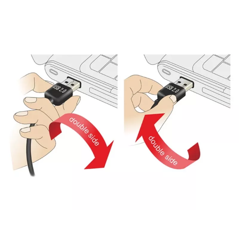 USB-kaapeli DeLOCK EASY-USB 2.0-A - USB 2.0 Micro-B 3 m