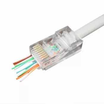 Johdinliitin Gembird LC-PTU-01/100 8P8C RJ45 läpinäkyvä
