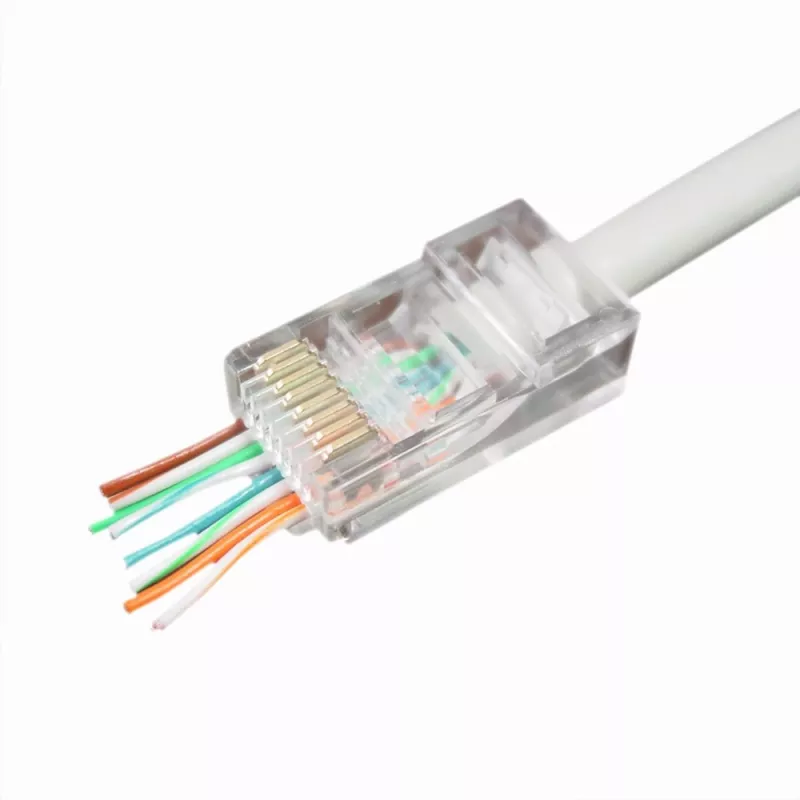 Johdinliitin Gembird LC-PTU-01/100 8P8C RJ45 läpinäkyvä
