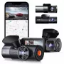 Autovideotallennin VANTRUE N5 Nexus 5 — 4-kanavainen dashcam, 2592×1944 pääkamera, 160° edessä/sisällä, GPS, WLAN, IPS-näyttö, MicroSD enintään 512 GB
