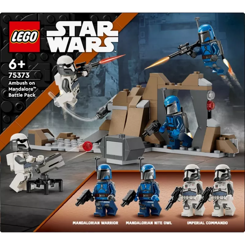 Rakennuslelu LEGO Star Wars Ambush on Mandalore Battle Pack 75373 — 4 minifiguuria, 109 osaa, ikä 6+