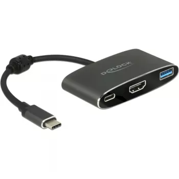 DeLOCK - ulkoinen videosovitin - VL101 - USB-C 3.1 - HDMI - harmaa - vähittäismyynti (62991)