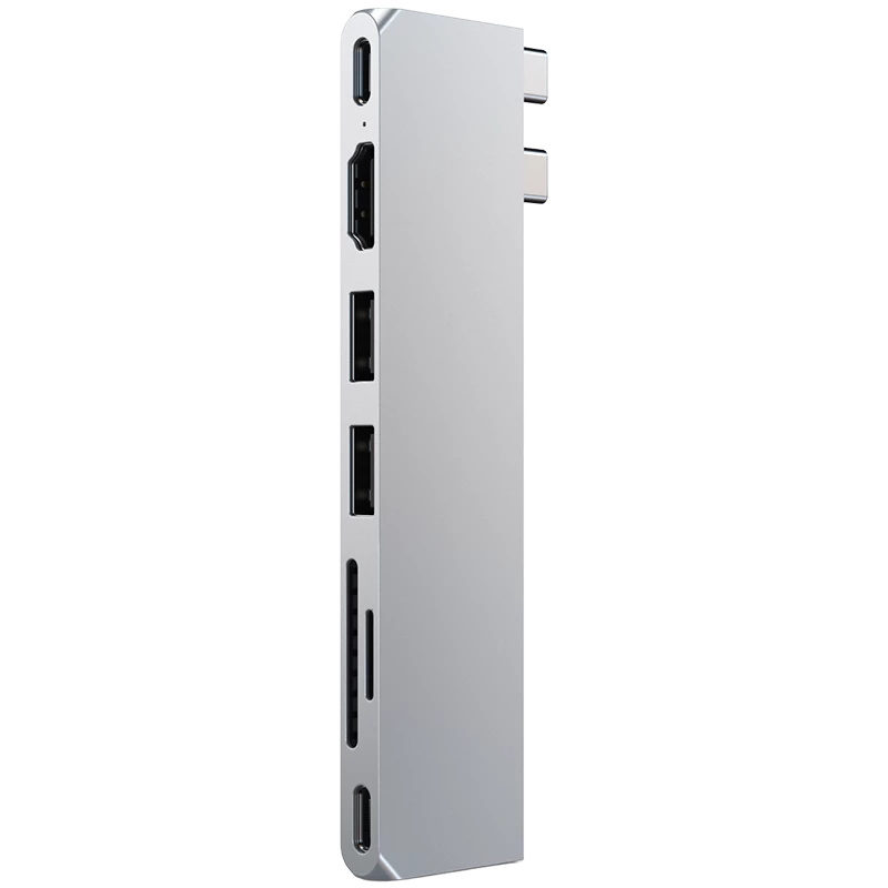 Satechi ST-HUCPHSS kannettavan telakointiasema ja porttitoistin telakointi USB 3.2 Gen 2 (3.1 Gen 2) Type-C hopea (ST-HUCPHSS)