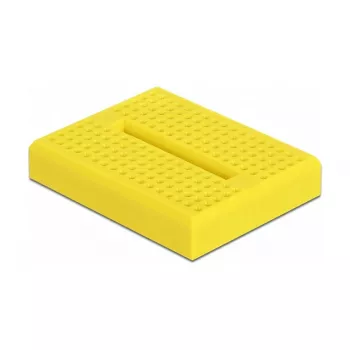 DELOCK 18320 muovinen prototyyppilevy, keltainen, 36×46×10 mm