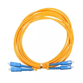 Kuitukaapeli Extralink EX.3586 1 m FTTH G.652D SC-SC duplex keltainen