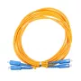 Kuitukaapeli Extralink EX.3586 1 m FTTH G.652D SC-SC duplex keltainen